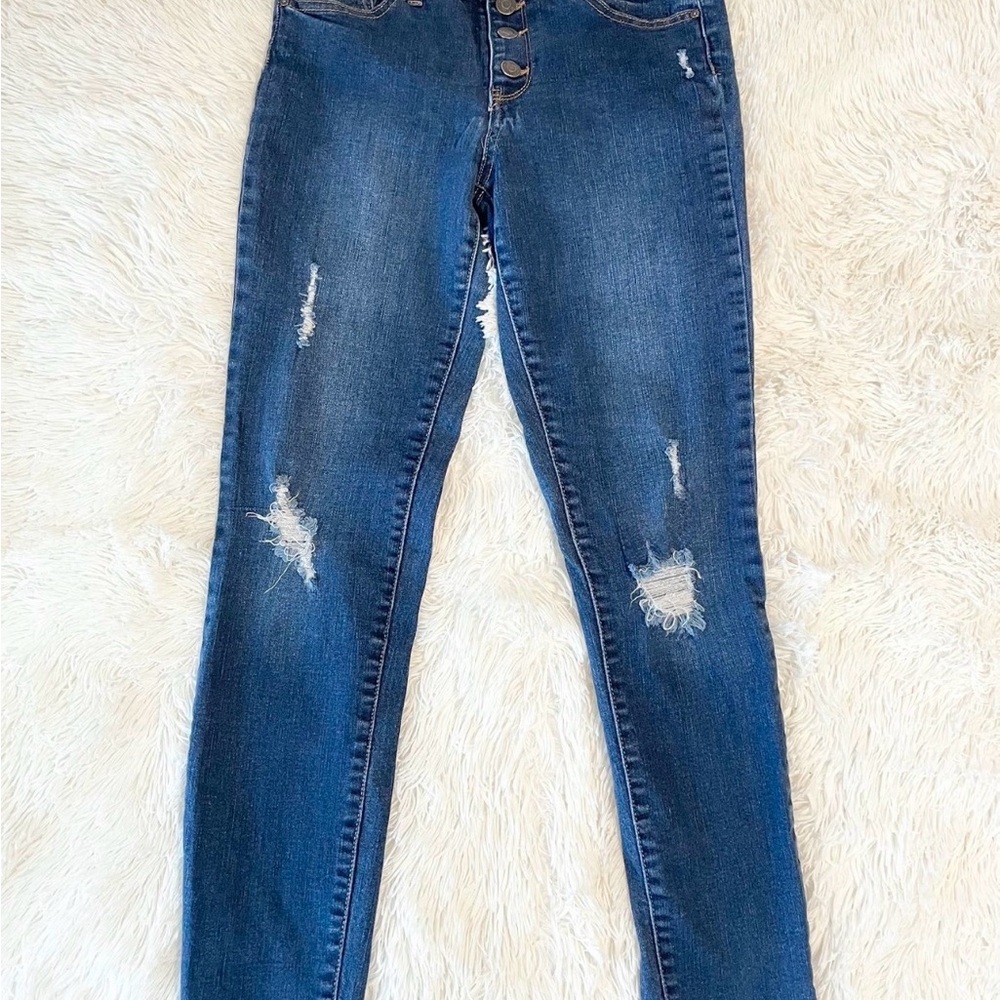 RSQ Girls Blue Distressed Jeans